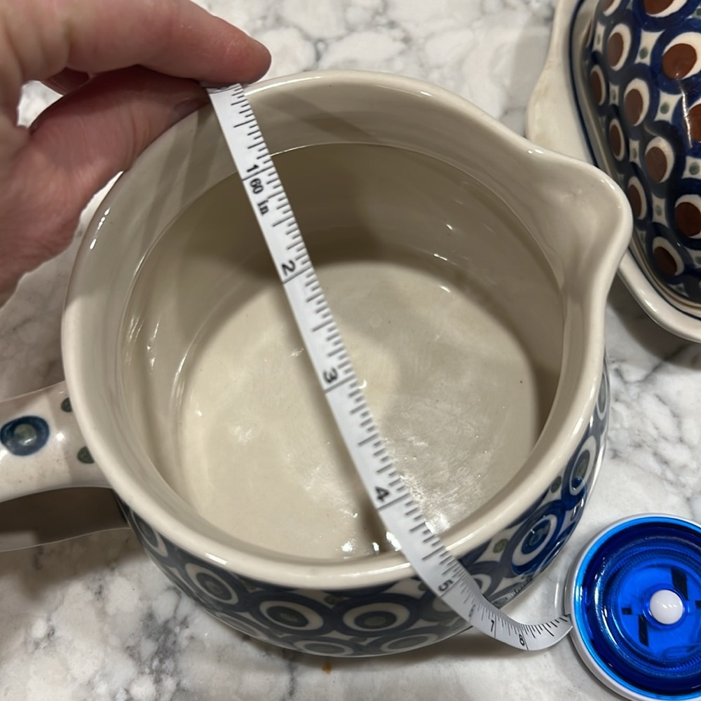 Polish Pottery Gravy Pitcher - Picture 7 of 7